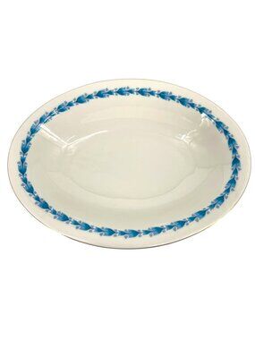Castleton Classic Bluebell Oval Vegetable Serving Bowl 11 1/4" X 8 1/4" USA Made
